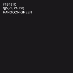 #1B181C - Rangoon Green Color Image